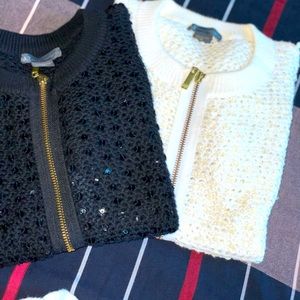 Armani Exchange full zip shirt sleeve cardigan